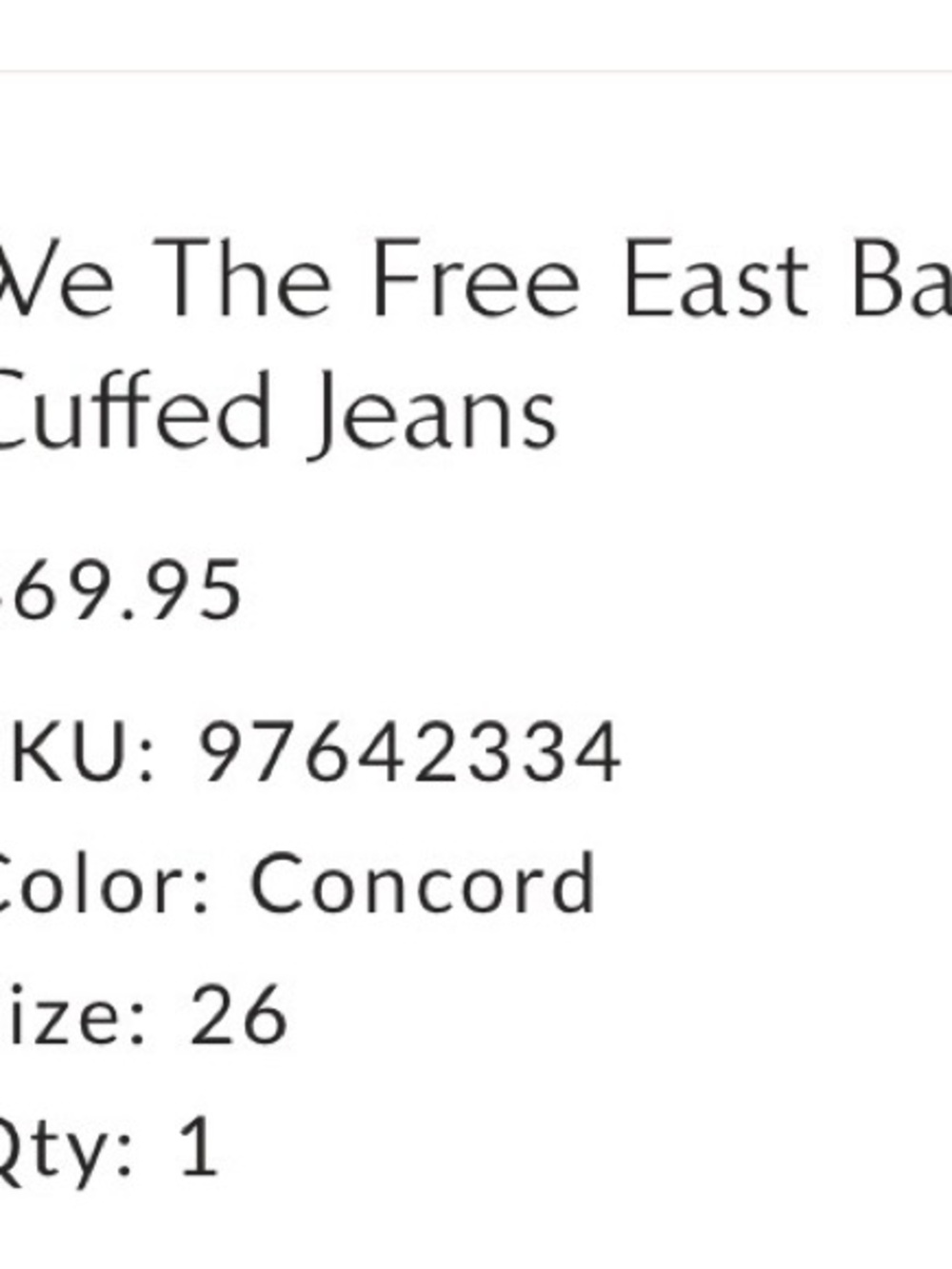 We The Free High-Rise Wide-Leg Jeans in Dark Blue - Picture 3 of 4